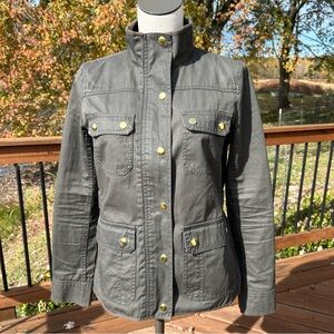 J Crew Relaxed Boyfriend Field Jacket Military Womens Small